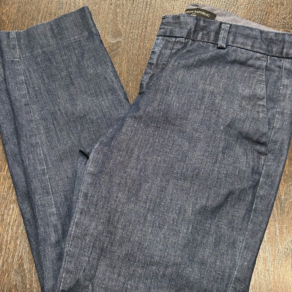 Banana Republic Women's Dark Indigo Cropped Pants